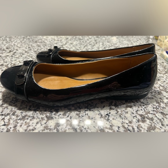Coach Patent Leather Ballet Flats Size 8 - Picture 7 of 7